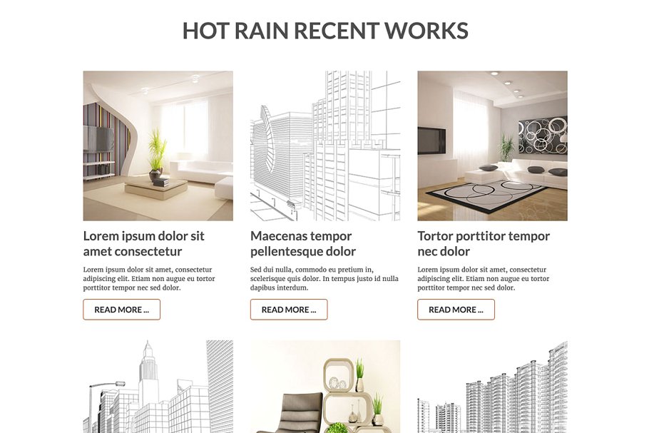经典简约型自适应Joomla网站模板16设计网精选 Hot Rain插图(3)