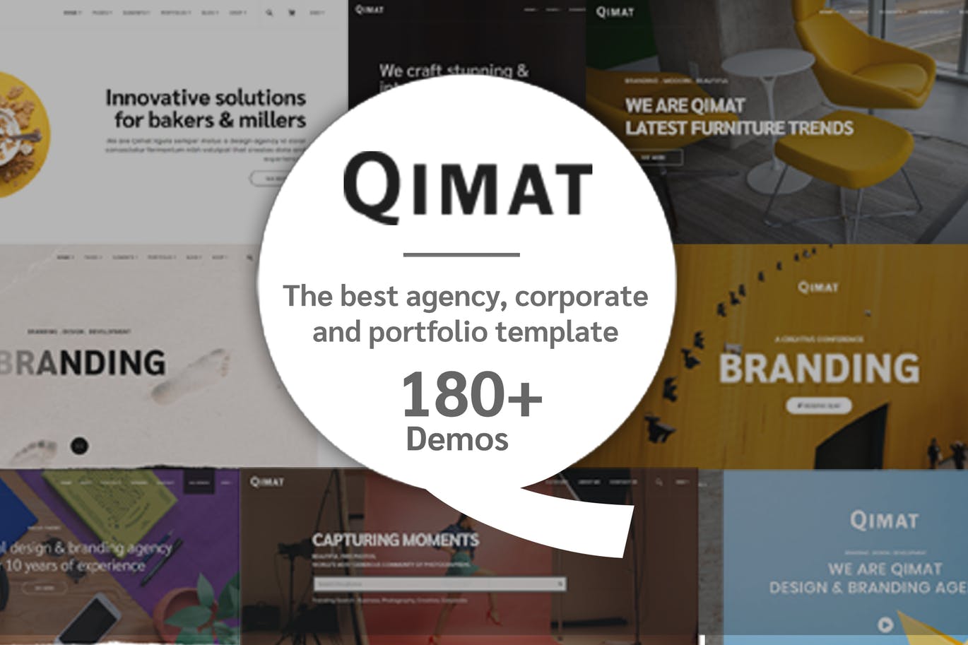 多用途代理/商务/作品集HTML5模板16设计网精选合集 Qimat – multipurpose HTML5 Theme插图