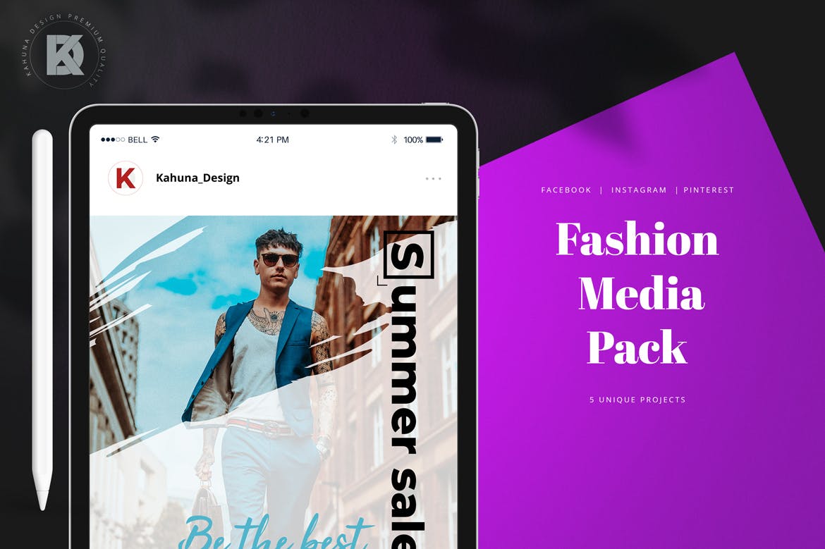 时尚行业社交媒体新媒体广告设计模板非凡图库精选 Fashion Social Media Pack插图(1)