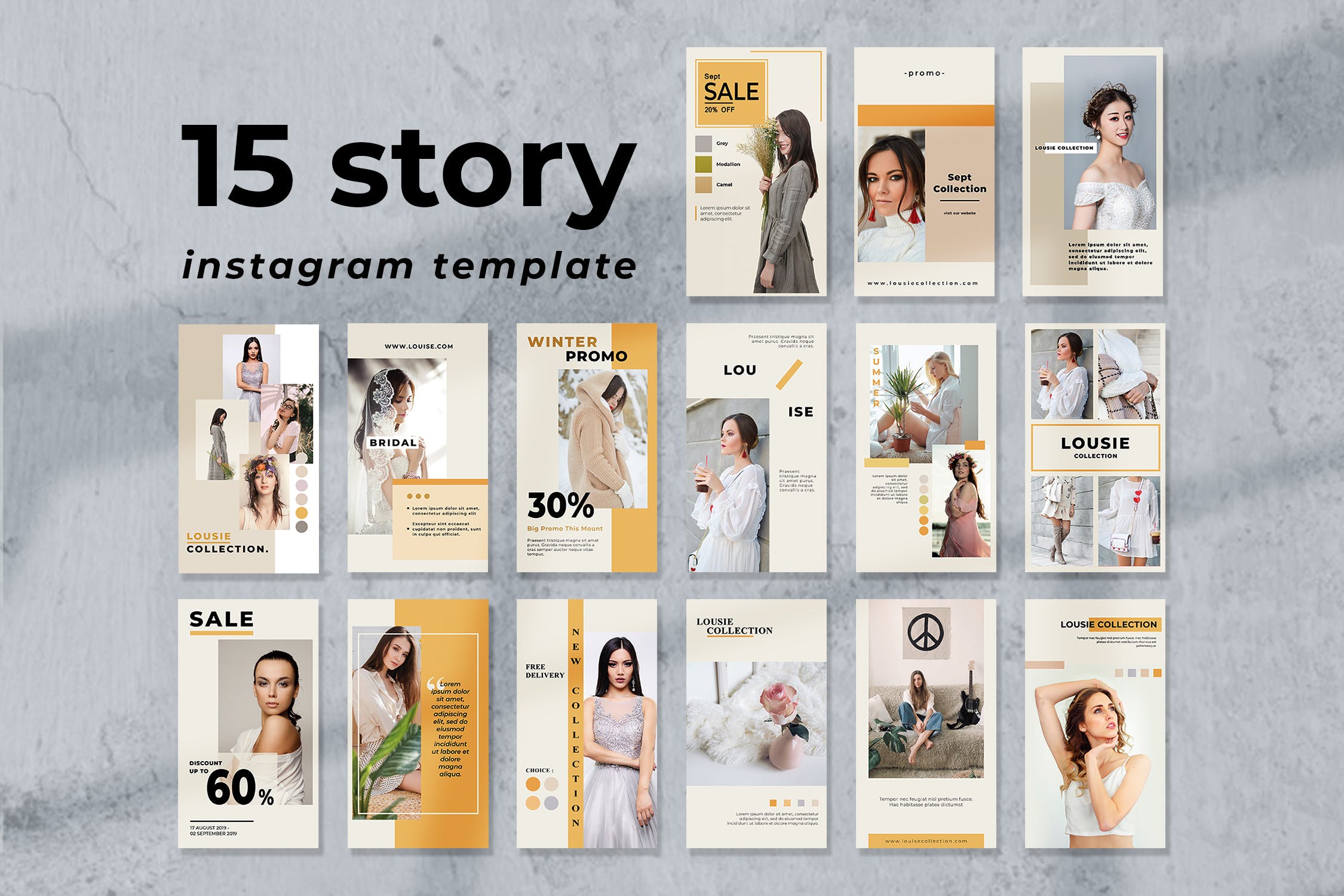 时尚商店品牌故事Instagram社交平台营销设计素材 Fashion Store – Instagram Story Design插图(4)