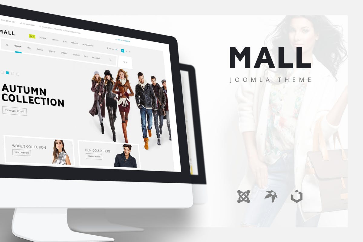 多用途电子商务购物网站响应式Joomla模板非凡图库精选 Mall — Multi-Purpose eCommerce Responsive Template插图