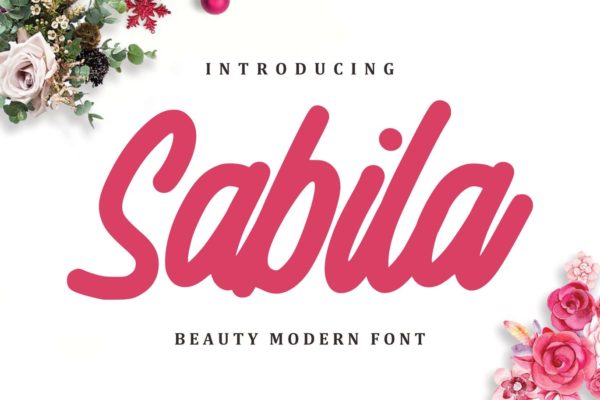 现代设计风格精美英文手写字体下载 Sabila &#8211; Beauty Modern Font