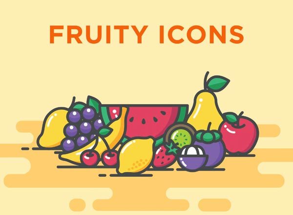 [免费]精美的水果系列图标套装下载[Ai+sketch]