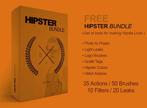 免费时髦PS效果合集 Free Hipster Effects Bundle
