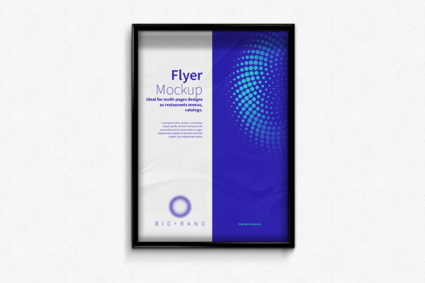 传单&amp;海报设计效果图演示画框样机素材 Flyer – Poster Frame Mockups