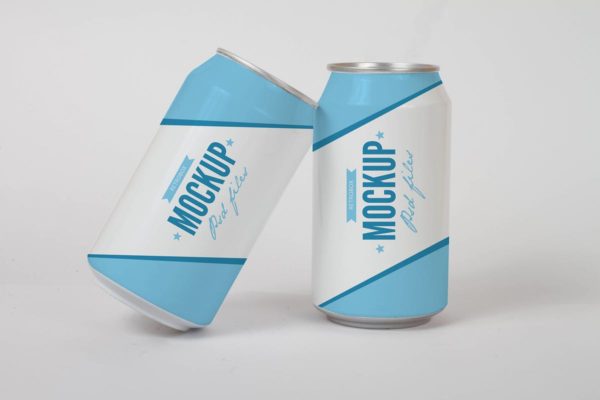 碳酸饮料易拉罐外观设计16设计网精选模板 Drink Soda Can Mock Up