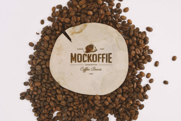 咖啡品牌Logo商标设计效果预览样机 Engraved Wood Logo Mockup