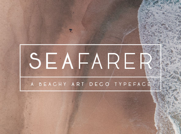 灵感于1920s装饰艺术风格英文字体 Seafarer Art Deco Font