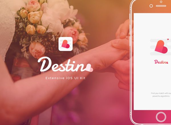 约会婚恋类 APP 套件 Destino Dating App UI KIT