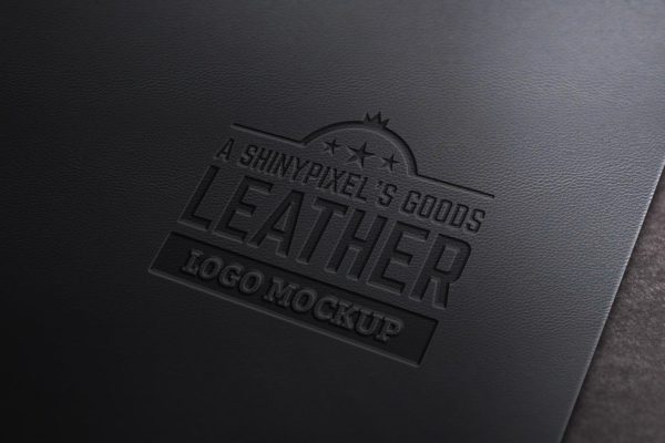 Logo品牌商标真皮印章效果样机v2 Leather Stamp Mockup Vol.2