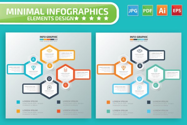 要点说明/重要特征信息图表矢量图形16图库精选素材v7 Infographic Elements Design