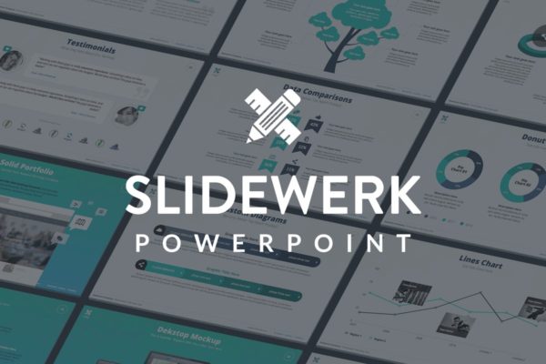 互联网项目路演项目营销规划PPT模板下载 Slidewerk &#8211; Marketing Powerpoint Template