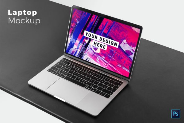 Web网站设计效果图预览MacBook样机模板 Laptop Mockup