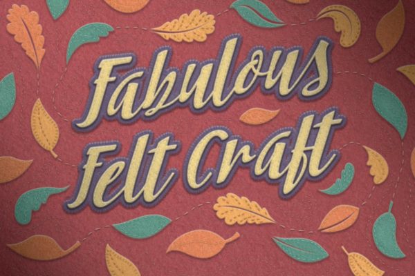 毛毡风格和手工缝制PS笔刷/图层样式 Felt Craft &#8211; Stitches Styles &amp; More