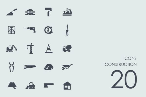 建筑主题图标 Construction icons