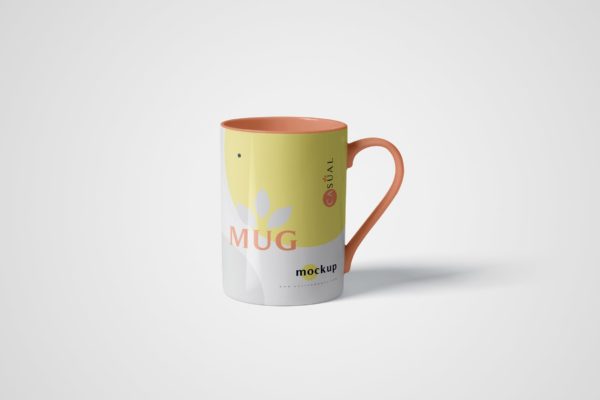 马克杯图案设计多视觉预览样机模板 5 Mug Mockups