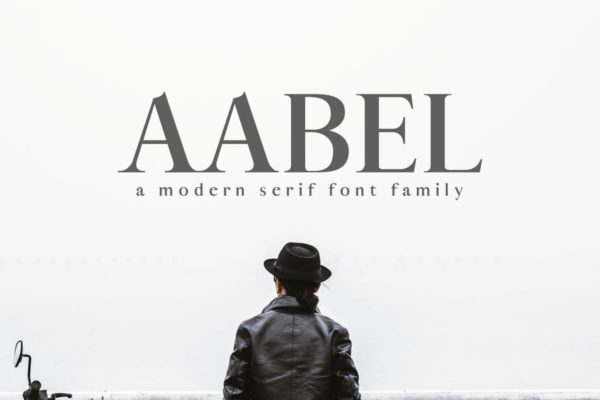 现代设计风格英文衬线字体家族 Aable A Modern Serif Font Family