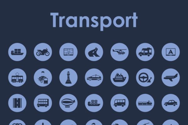 42枚简约的交通运输图标  42 transport simple icons