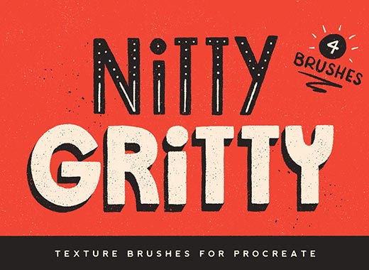 磨砂效果brush笔刷下载 Nitty Gritty Procreate Brushes [brush For iOS]