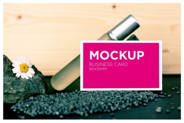 高品质美容行业企业名片样机V2 Beauty Business Card Mockup