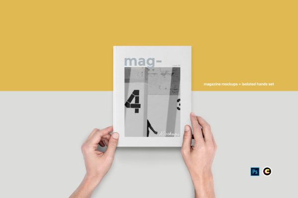 杂志图书封面印刷效果图样机16设计网精选 Magazine Mockups