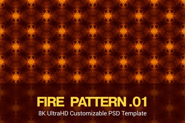 8K超高清无缝焰火/火花图案背景图素材v01 8K UltraHD Seamless Fire Pattern Background
