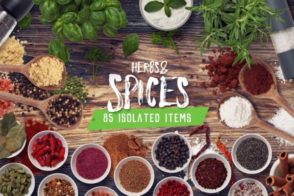 草药和香料巨无霸场景样机生成器 Kitchen Scene Gen. &#8211; Herbs &amp; Spices