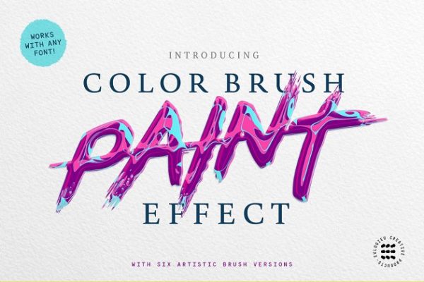 抽象油漆涂抹效果PS字体样式 ABSTRACT PAINT TEXT EFFECTS