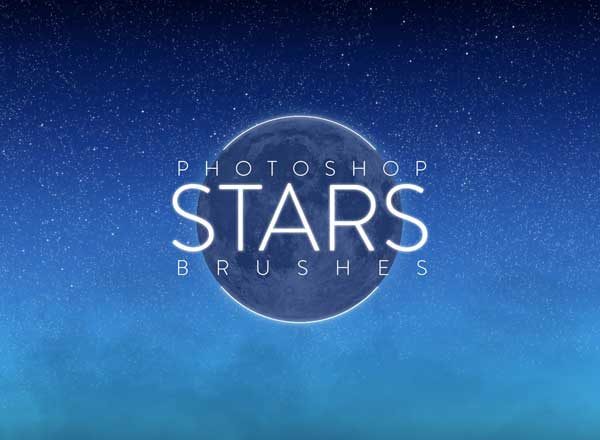 繁星点点 PS 笔刷 Photoshop Stars Brushes
