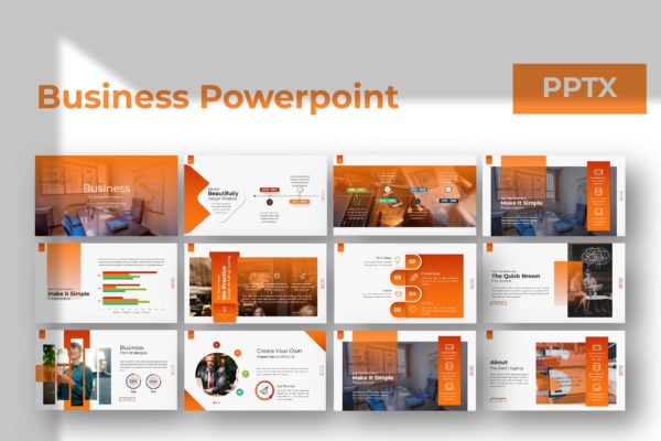企业市场规划/业务发展计划PPT幻灯片设计模板 Business Powerpoint Template