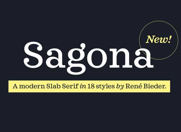 粗衬线英文印刷排版字体Sagona Font Family