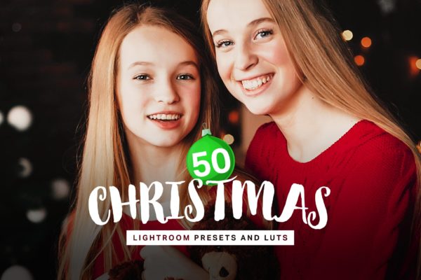 50款喜庆圣诞节主题摄影后期处理LR调色预设 50 Christmas Lightroom Presets LUTs