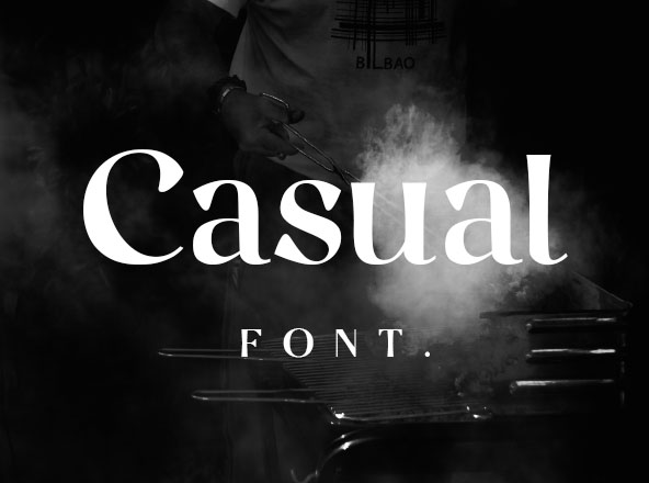 才华横溢女设计师之作-优雅英文衬线字体下载 Casual Font
