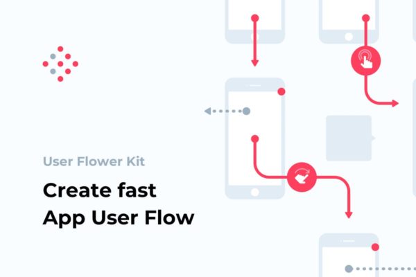 APP应用用户流程套件Sketch模板 User Flow Kit