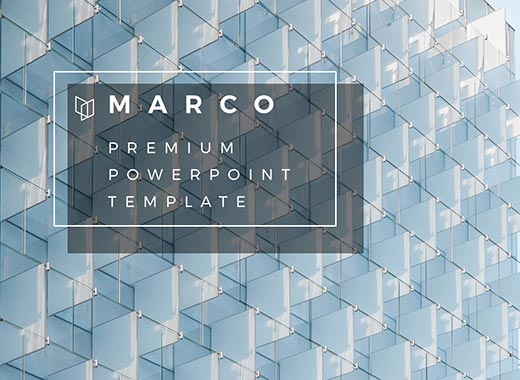 Marco&#8211;时尚、极简高端商务powerpoint模板下载[pptx]