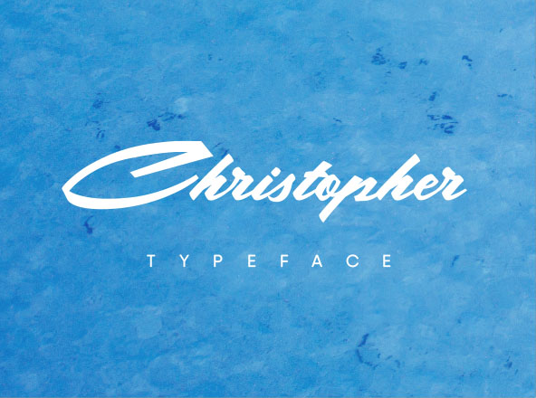 书法/手写风格英文斜体字体 Christopher Calligraphic Typeface