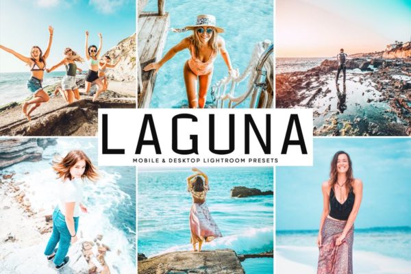 海洋海岛摄影绝配的调色滤镜亿图网易图库精选LR预设 Laguna Mobile &amp; Desktop Lightroom Presets