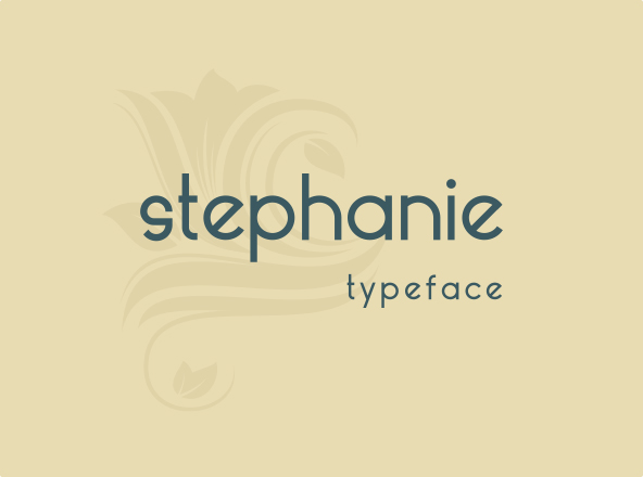 简约女性风格英文无衬线字体聚图网精选 Stephanie Font