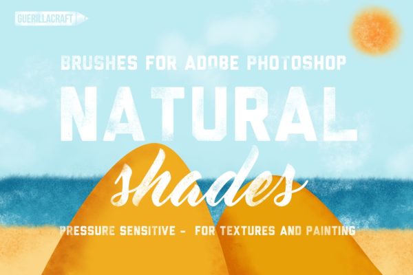 自然阴影PS压敏笔刷 Natural Shades For Adobe Photoshop