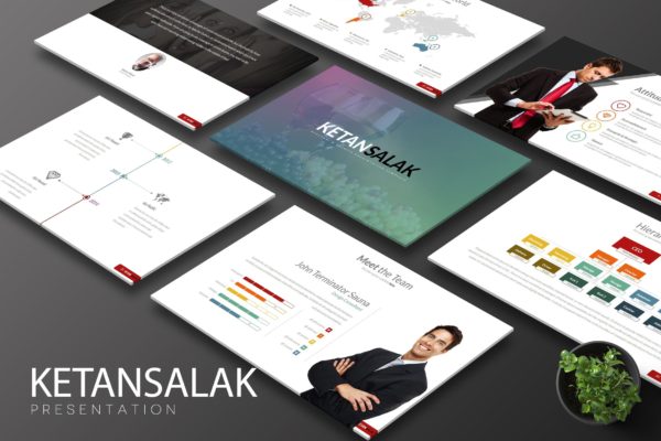 企业发展历史公司简介16设计素材网精选PPT模板 Ketansalak Powerpoint