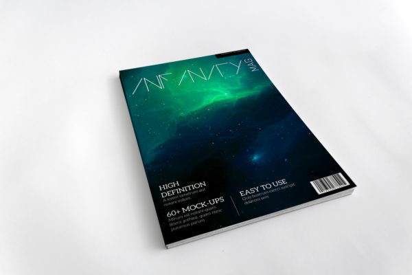 A4纸大小杂志封面设计样机模板 A4 Cover Magazine Mockup