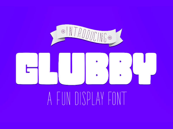 儿童主题设计适用英文胖体手写字体 Clubby Fat Font