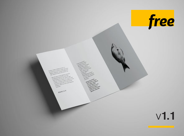 多角度三折页宣传单设计效果图样机 Free Advanced Trifold Brochure Mockup &#8211; 7 Angles