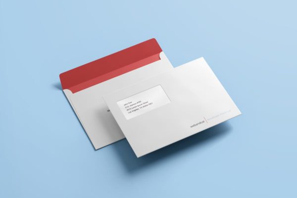 公司/企业信封设计样机模板 Envelope C5 / C6 Mock-up