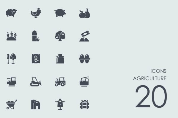 农场农业主题图标集 Agriculture icons
