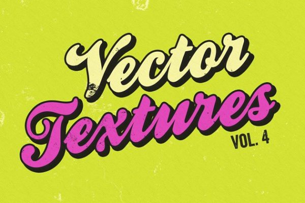 做旧污迹矢量文本特效AI图层样式 Vector Textures Volume 4