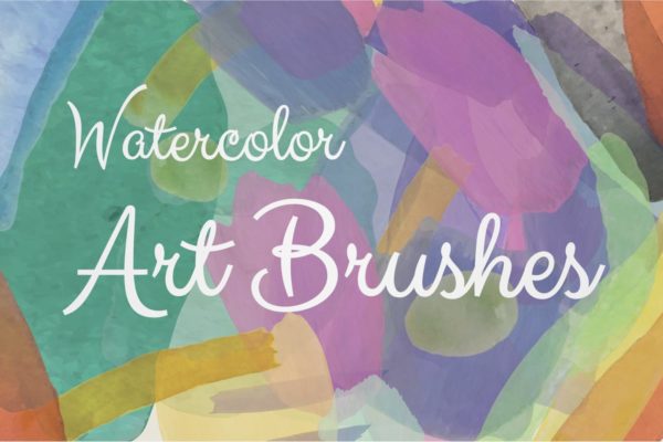 水彩数码绘画艺术大师AI画笔笔刷 Watercolor Illustrator Art Brushes