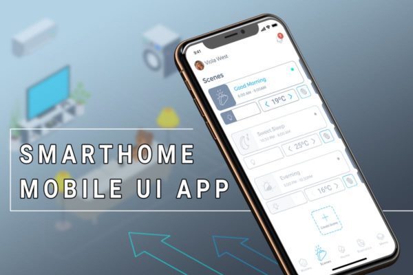 智能家居移动APP应用UI模板 Smart Home Mobile Ui &#8211; TH