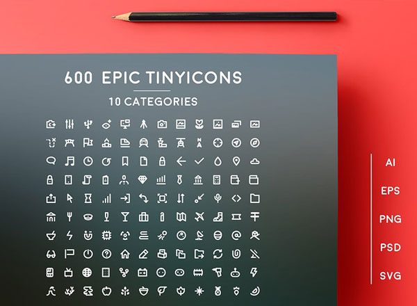 600枚精美小图标素材 Epic Tiny Ic