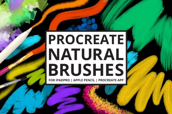 iPad手绘必备笔刷合集 for Procreate 30 Procreate-4 Natural Media Brushes